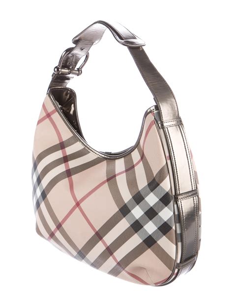 burberry nova check hobo handbag|burberry nova check banner bag.